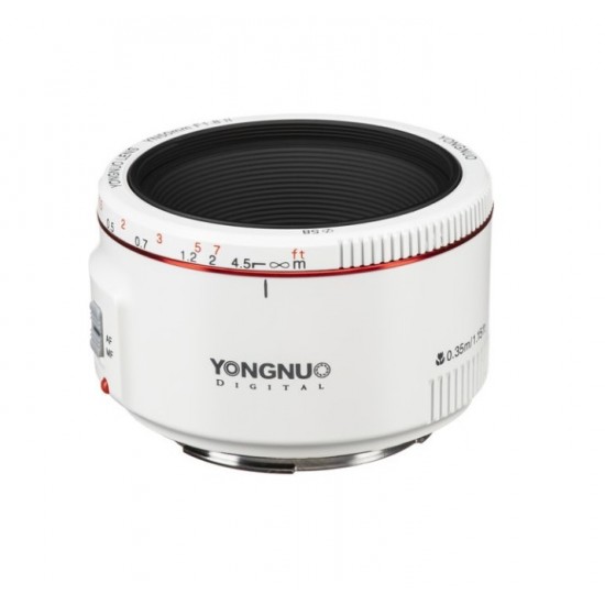Yongnuo YN 50mm f/1.8 II Lens for Canon EF (White)